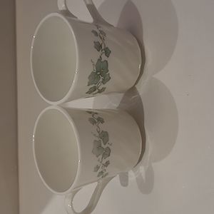 Vintage corningware ivy pattern mugcup set of 2